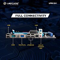 Lapcare LPM G41-D3 motherboard supports Intel LGA 775 CPUs and DDR3 RAM. A reliable choice for upgrading older desktops with stable performance.