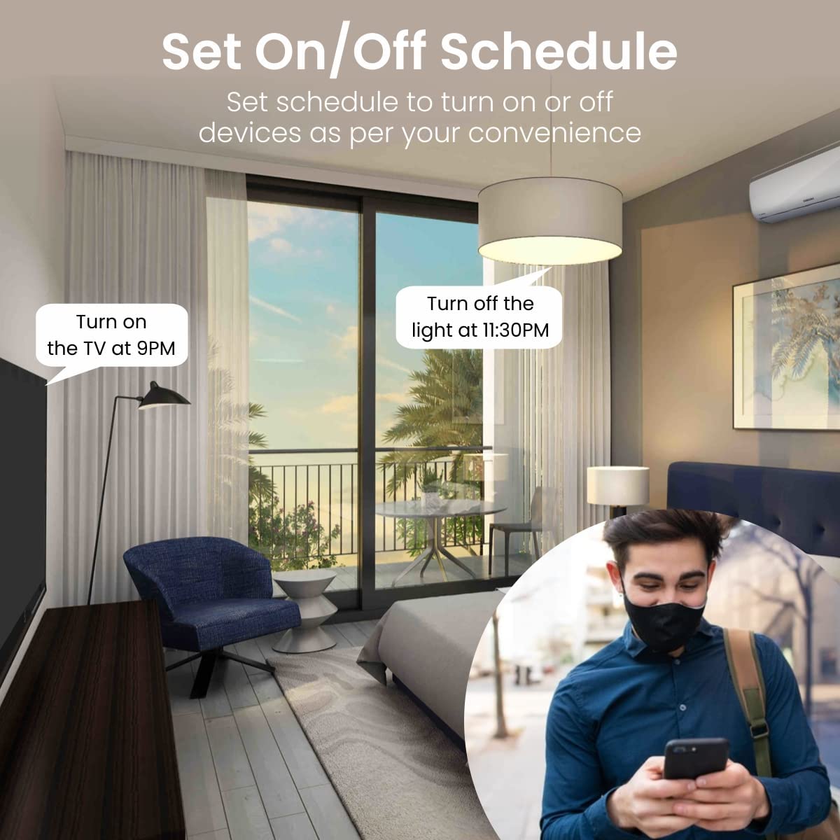 Portronics Splug 10 Wifi 10A Smart Plug Suitable for TVs, Fan, Light, Music System Compatible with Alexa and Google Assistant Portronics Splug 10 Wifi 10A Smart Plug Suitable for TVs, Fan, Light, Music System Compatible with Alexa and Google Assistant