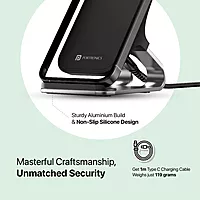 Portronics Freedom 15 Plus – 15W Wireless Charger & Stand offers fast charging with a sleek design. Compatible with various devices, it ensures convenience and efficiency for your charging needs.