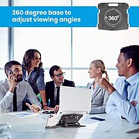 Portronics Hexa 22 Laptop Stand – 360° Rotation & Mobile Dock