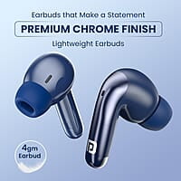 Portronics Harmonics Twins 28 ANC TWS in Ear Earbuds with Smart Touch Control, 50 Hours Playback, Quad Mic ENC