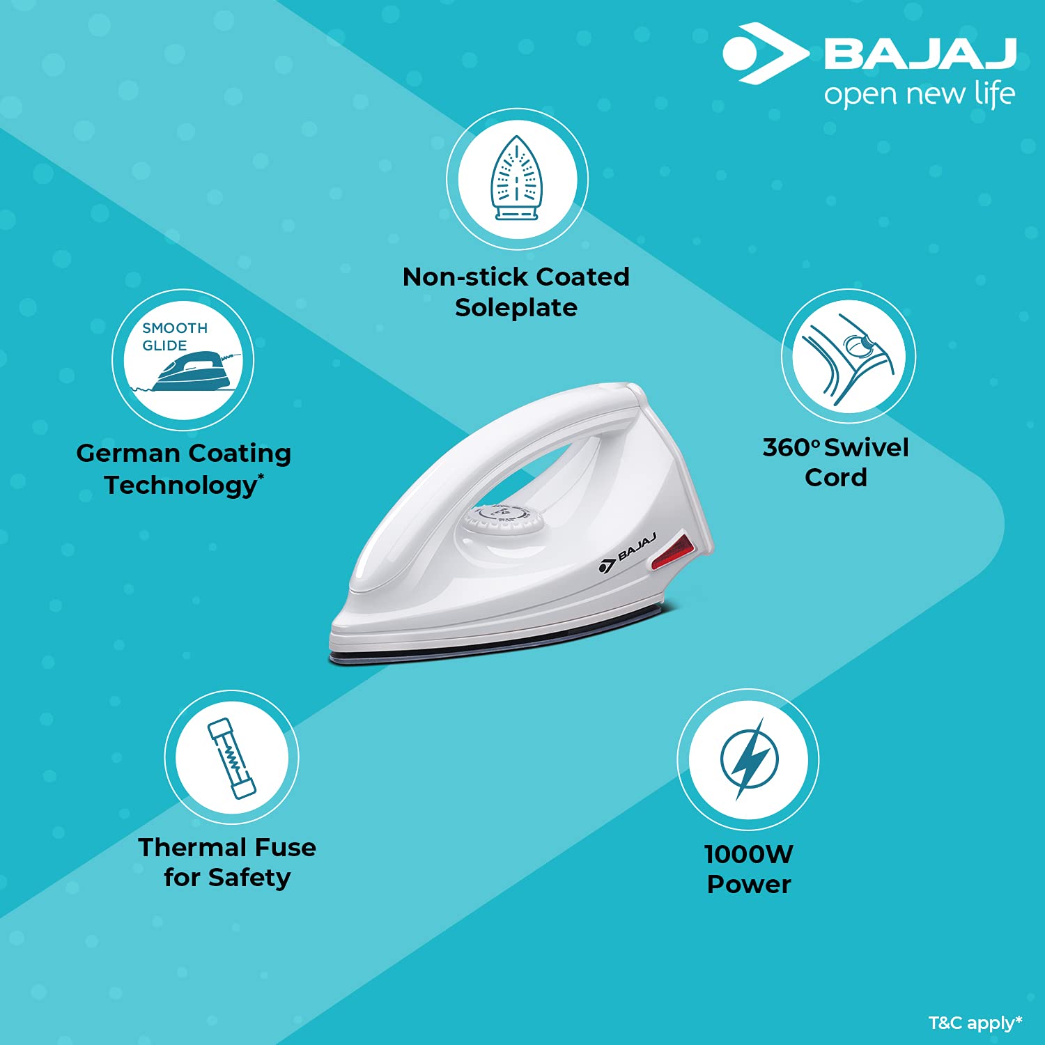 Bajaj SMARTGLOW 0.5W SLEEK-DB LED TORCH WB