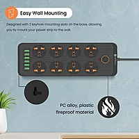 Portronics Power Plate 8 – 8 Sockets & 6 USB Ports (2500W) offers versatile charging with multiple outlets and fast USB ports, perfect for home or office use, ensuring all devices stay powered.