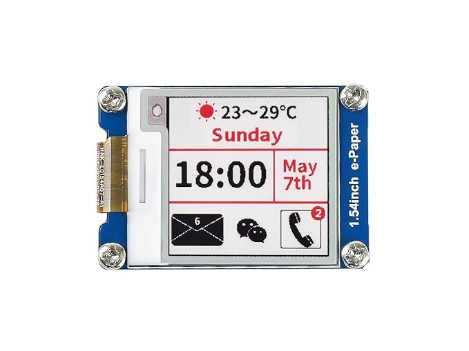 200x200, 1.54inch E-Ink display module, three-color