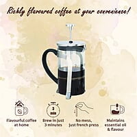 Wonderchef Regalia French Press Coffee Maker Brews in just 3 minutes 600ml