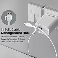 Portronics Konnect Core 3 – USB-A to Micro USB Cable, 1.5m, Durable, Fast Charging, Data Sync, Compatible with Smartphones, Tablets, White, Ideal for Home and Office Use.