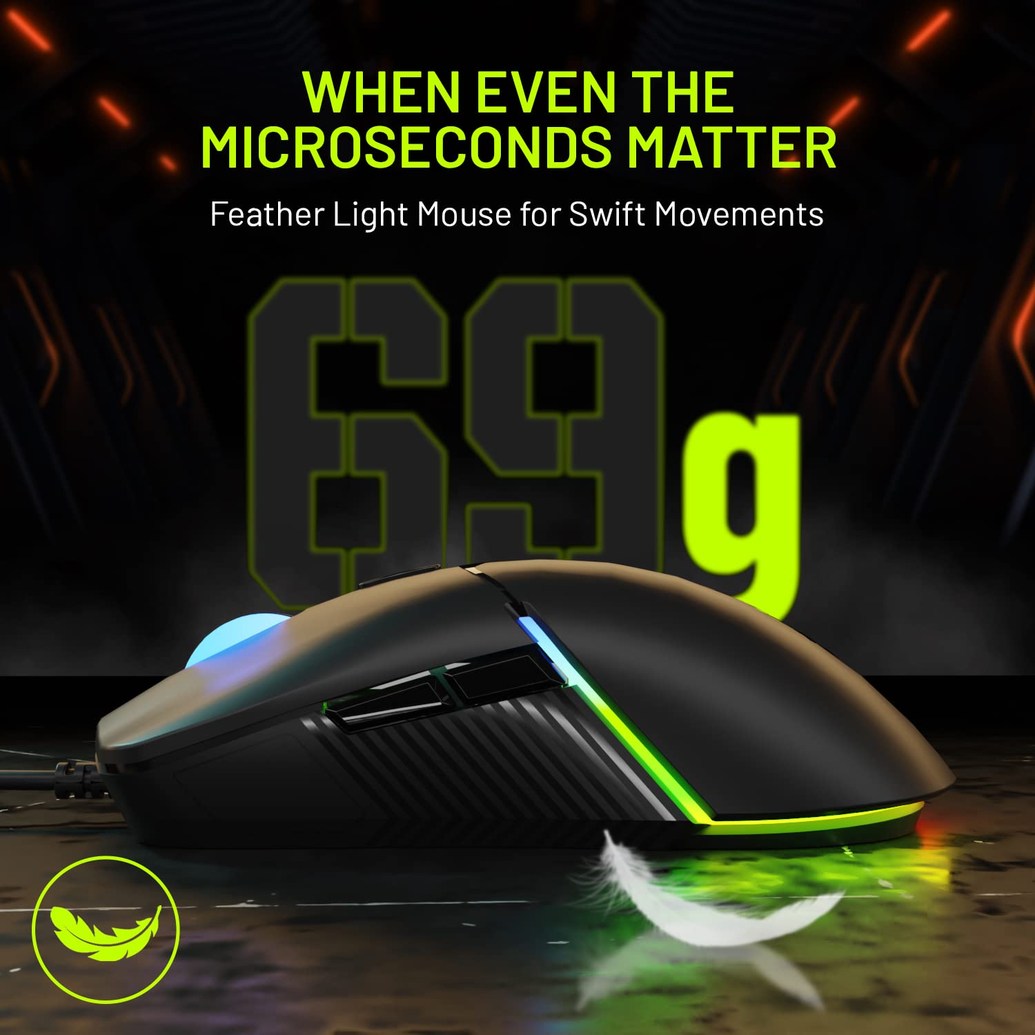 Archer Tech Lab Recurve 100 Wired Mouse