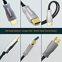 HAMMOK VERVE 15M HDMI 2.0 Fiber Optic CablHAMMOK VERVE 15M HDMI 2.0 Fiber Optic Cable – 4K High-Speed Video & Audio Transmissione – 4K