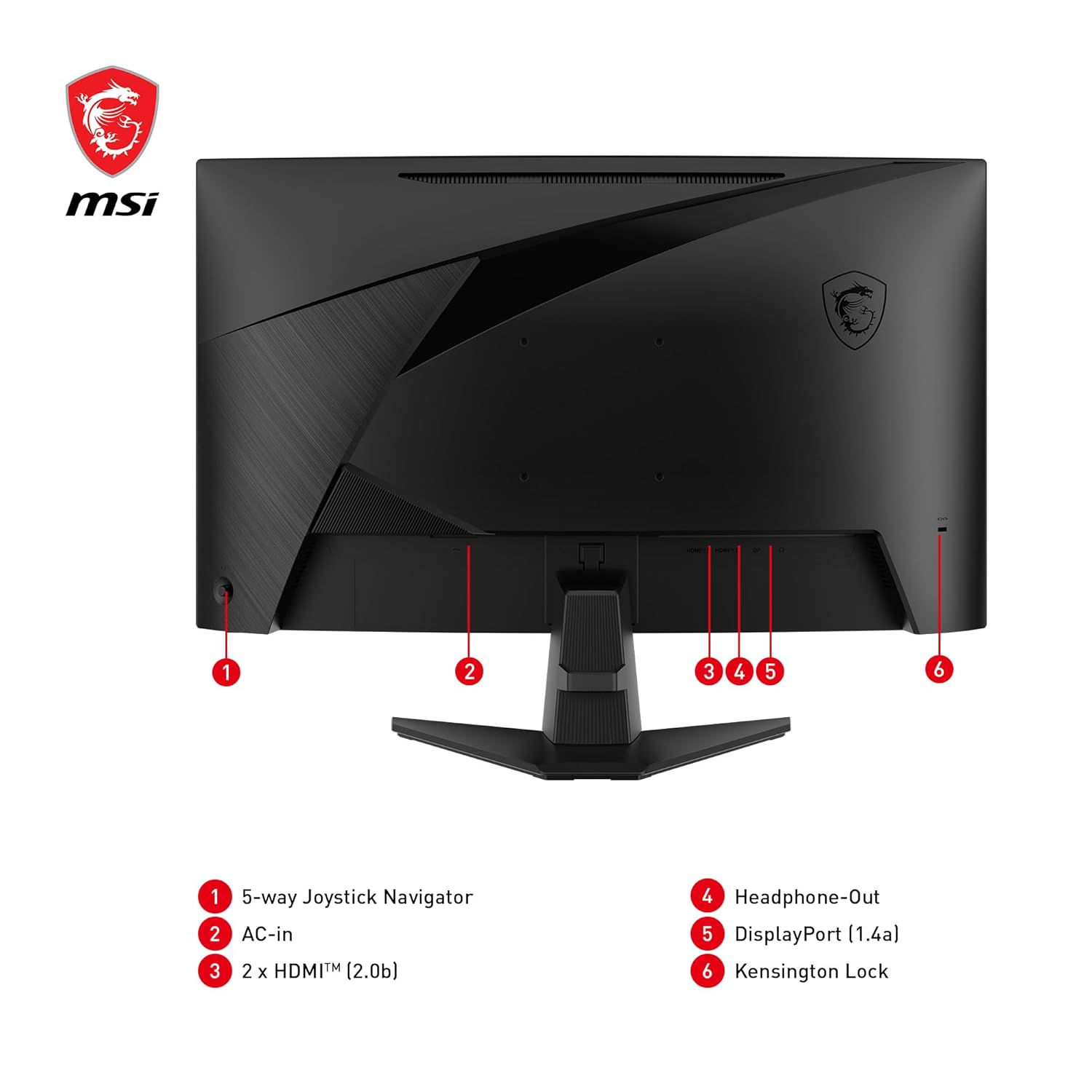 MSI MAG 27CQ6F 27 Inch Curved Gaming Monitor – WQHD | 180Hz | 0.5ms | FreeSync | HDR Ready