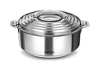 MILTON Galaxia 5000 Double Walled Stainless Steel Casserole, 4.56 litres, Silver