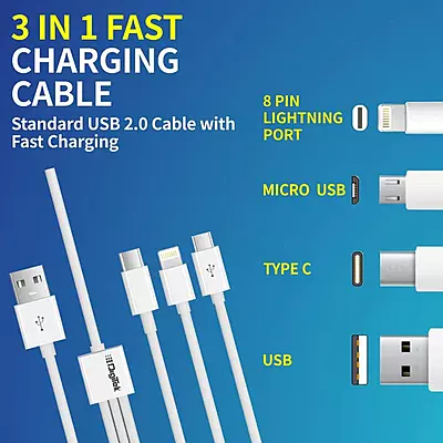 Digitek Lightning Cable 2 A 1 m USB compatible, One Cable DC1M 3-1 Digitek Lightning Cable 2 A 1 m USB compatible, One Cable DC1M 3-1