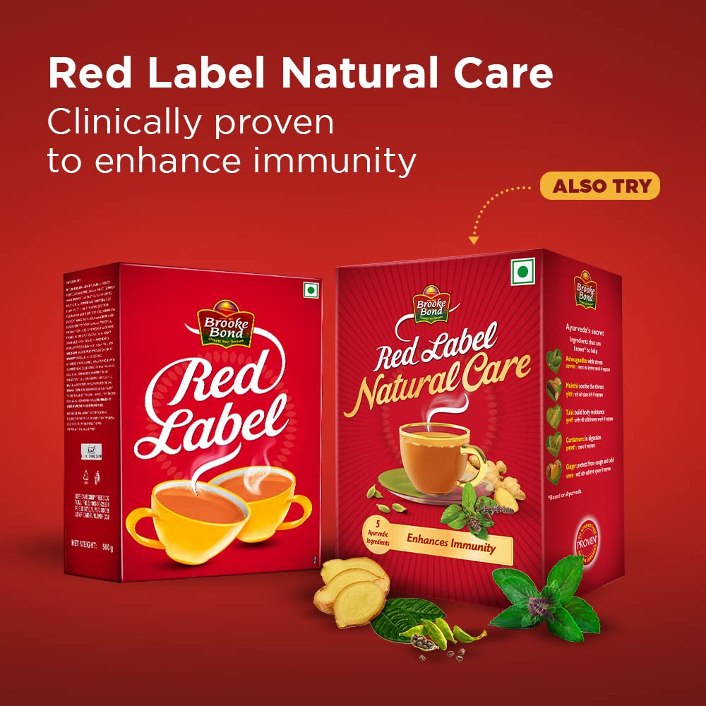 Red Label Tea 500 g Pack, Strong Chai