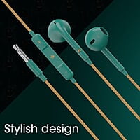 ZEBRONICS DC AQUAMAN edition BUDS 30 3.5mm stereo earphone with inline microphone for calling, volume control, multifunction button, 14mm drivers, stylish eartip design and 1.2 meter durable cable