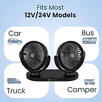 Portronics TwinCool Dual USB Fan features 360° adjustable heads for optimal airflow. Compact and portable, it’s perfect for home or office use. Dual USB ports ensure versatile connectivity.