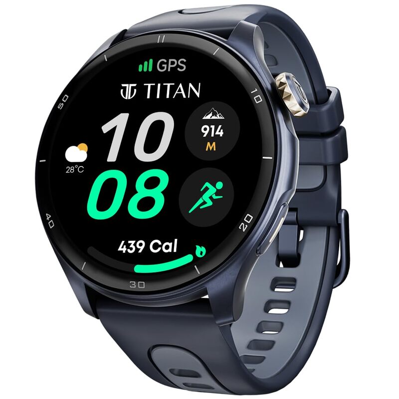 Titan Celestor Smartwatch with 1.43" AMOLED Display & AOD|60Hz Fluid Display