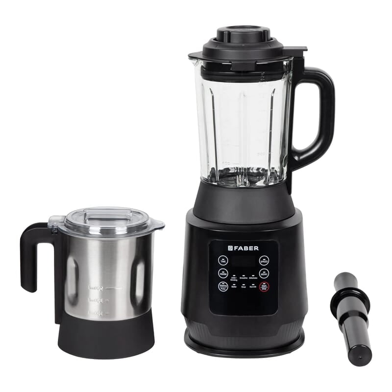Faber 1800W Digital Power Blender Mixer Grinder 6 Auto Cook Menu Hot Soup Maker 850W Built-in Heater