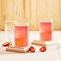 Borosil Vision Glasses Bracelet, 295 Ml, Set of 6, Transparent