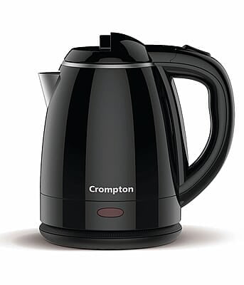 Crompton ActivHot Electric Kettle 1.2 Litres Cool Touch Black