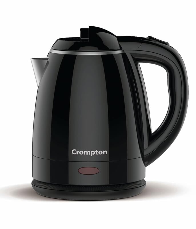 Crompton ActivHot Electric Kettle 1.2 Litres Cool Touch Black