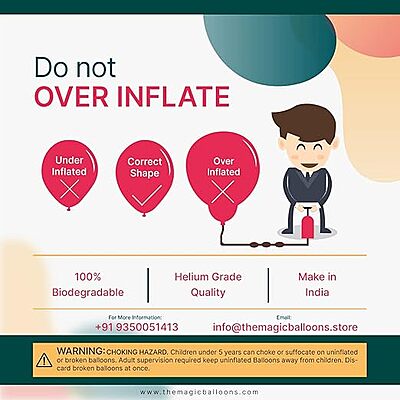 The Magic Balloon- Happy 70th Birthday Combo Kit with 30pcs Printed Balloons 1 Banner Pack of 31pcs