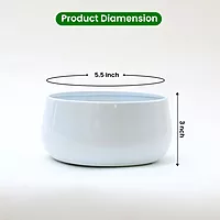 Pearl White Decorative Metal Planter