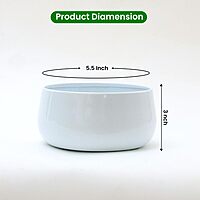 Pearl White Decorative Metal Planter