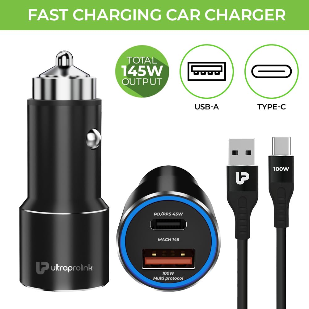 Ultraprolink UM1160 MACH 145 145W Car Charger with Cable