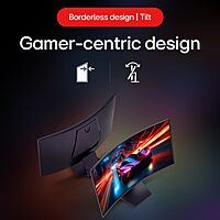 LG UltraGear ,31.5" QHD 180Hz 1ms Curved Gaming Monitor, 32GS60QC-B