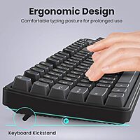 Portronics Key9 – Wireless Keyboard & Mouse Combo, Black. Stylish design, comfortable layout, stable wireless connection, extended battery life, ideal for work!