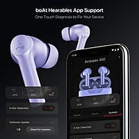 boAt Newly Launched Airdopes 300 Premium Truly Wireless in-Ear Earbuds with 4 Mics AI-ENx Spatial Audio, 50HRS Playtime, Multipoint Connection, ASAP Charge, Hearables App Support