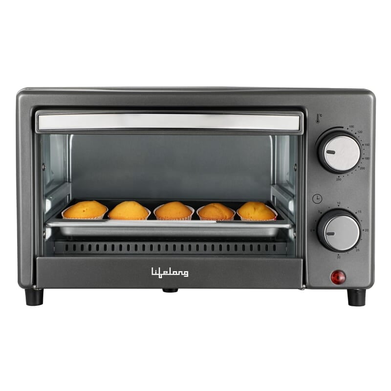 Lifelong OTG 10 Litre for Kitchen with Baking Tray - 800W Electric Oven Toaster Griller