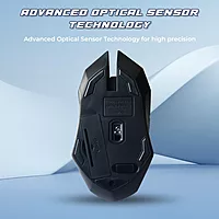 Lapcare Speedy LWM‑666 wireless mouse: 2.4 GHz connection, up to 2400 DPI, 3M click life, 10 m range, AA battery & 1‑year warranty.
