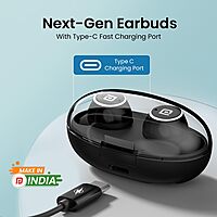 Portronics Twins S13 – TWS Earbuds, 24H Playtime, Black. Enjoy seamless connectivity, superior sound quality, and a sleek design. Perfect for music lovers and on-the-go lifestyles.