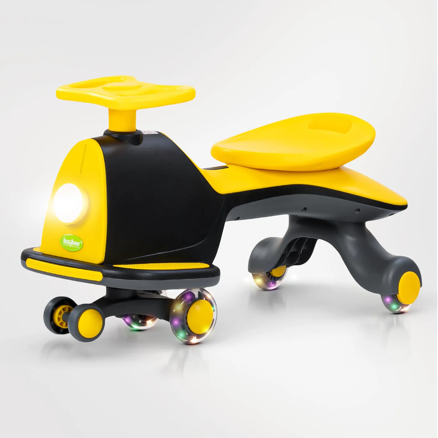 Baybee Nord Kids Magic Swing Car for Kids-Black/Yellow Baybee Nord Kids Magic Swing Car for Kids-Black/Yellow