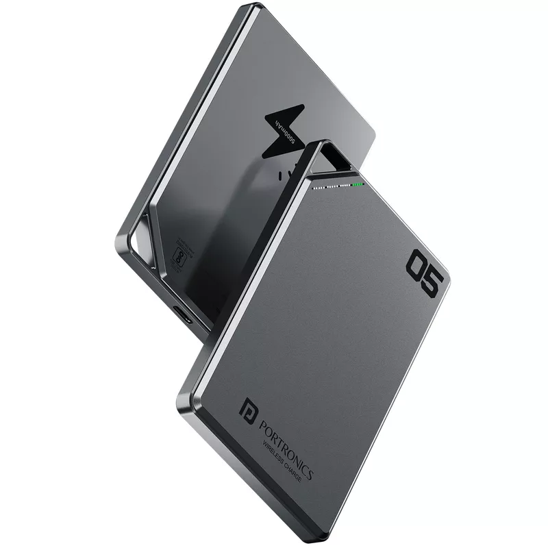 Portronics Boosty 5K – A compact 5000mAh power bank with 15W magnetic wireless charging. Perfect for on-the-go charging, it ensures your devices stay powered without the hassle of cables.