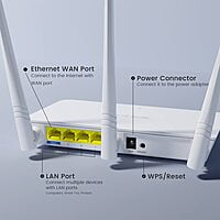 Tenda F3 300Mbps Wireless Wi-Fi Router (White, Single_Band Not a Modem, 300 megabits_per_Second) Tenda F3 300Mbps Wireless Wi-Fi Router (White, Single_Band Not a Modem, 300 megabits_per_Second)