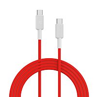 Portronics Link C Square – 100W Type-C Cable, 1M Red, fast charging, durable design, high-speed data transfer, compatible with various devices, perfect for home and office use, stylish and efficient.