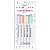 ZEBRA MILDLINER 5 MILF AND FLUOR. COLOR SET ZEBRA MILDLINER 5 MILF AND FLUOR. COLOR SET