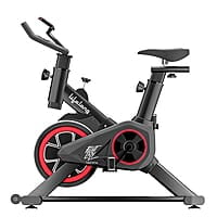 Lifelong LLESB99 Exercise Spin Fitness Bike with 6kg Flywheel Adjustable Resistance LCD Monitor & Heart Rate Sensor for Fitness at Home