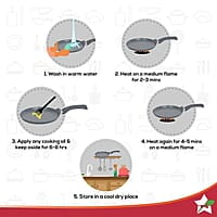 Wonderchef Granite 24cm Non-Stick Dosa Tawa 3.5mm Virgin Aluminium