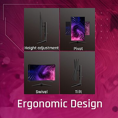 ViewSonic, 24" FHD Fast IPS 180Hz Gaming Monitor, VX2428J ViewSonic, 24" FHD Fast IPS 180Hz Gaming Monitor, VX2428J