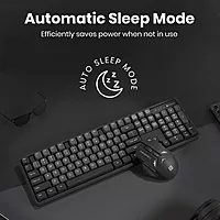 Portronics Key 9 Wireless Keyboard & Mouse Combo – Numeric Pad Piano Keys Black 1 Year Warranty