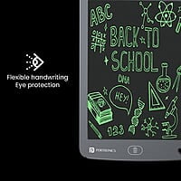 Portronics Ruffpad 12E Re-Writable LCD Writing Pad with 30.4cm (12 inch) Writing Area, India's First Notepad