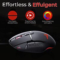 Coconut GM3 Astor Gaming Mouse (High Precision 7200 DPI, Wired RGB, 1 Year Warranty)