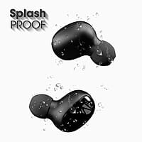 ZEBRONICS ZEB-SOUND BOMB 1 TWS Earbuds with BT5.0, Up to 12H Playback, Touch Controls, Voice Assistant, Splash Proof with Type C Portable Charging Case