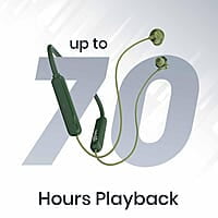 ZEBRONICS Jumbo LITE with 70 Hours Backup, Bluetooth v5.2 Wireless In ear Neckband, Fast Charging, ENC Calling, Gaming Mode (Upto 50ms), Voice Assistant, Dual Pairing, Splash Proof, and Type C