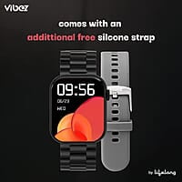 Vibez by Lifelong Hype Men Smartwatch with Bluetooth Calling Multiple Straps (VBSWM306