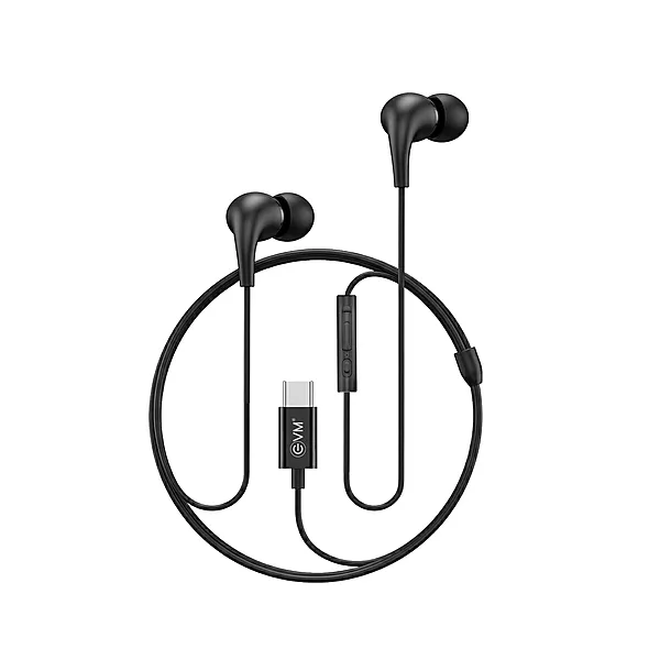 EVM HF-01 Type C Wired Earphone - Black