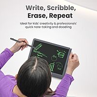 Portronics RuffPad 15 LCD Writing Tablet (POR 1237) – 15 Inch Re-Writable Display | 1 Year Warranty