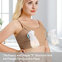 Hands-Free Pumping & Nursing Bra - Adjustable, Supportive, and Comfortable Maternity Wear for Breastfeeding Moms - Beige Hands-Free Pumping & Nursing Bra - Adjustable, Supportive, and Comfortable Maternity Wear for Breastfeeding Moms - Beige